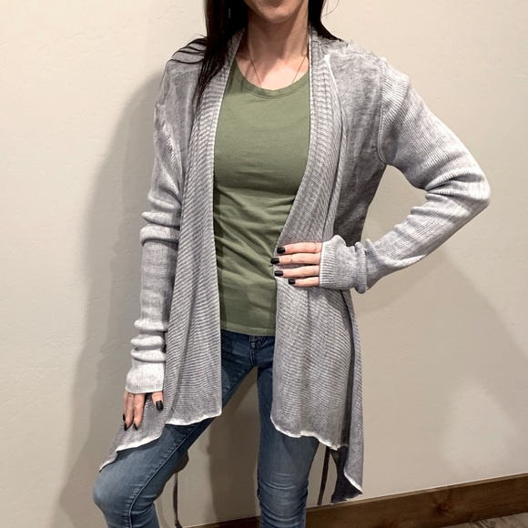 Umgee | Gray Ribbed Cardigan - Picture 1 of 7